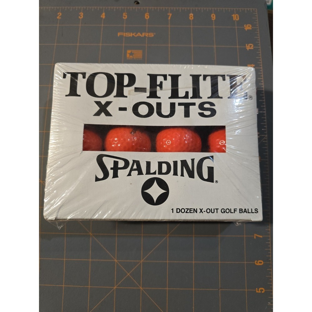 Spalding Top-Flite Orange High Visibility X-Out Golf Balls 12 Ct  891505 NIBS